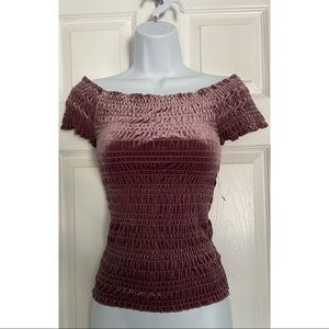 COPY - 🆕 Aeropostale • Velvet cold shoulder top